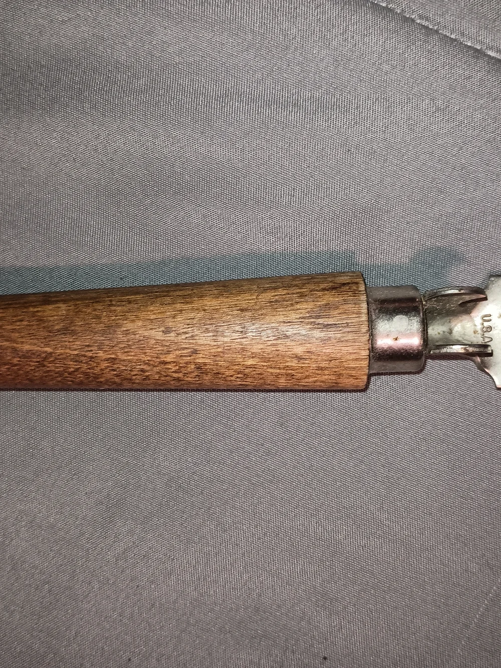 Wood Handle Edlund Can Opener with Metal Head